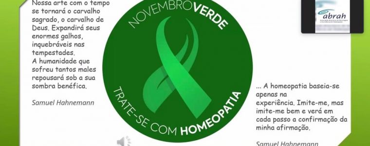 novembro verde homeopatia Abrah